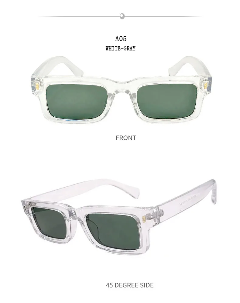 Mode Sonnenbrillen Für Männer Vintage Gläser Retro Quadrat Sonnenbrille Frauen Trendy Und Modische Gafas De Sol Hombre Zonnebril – Detail 17