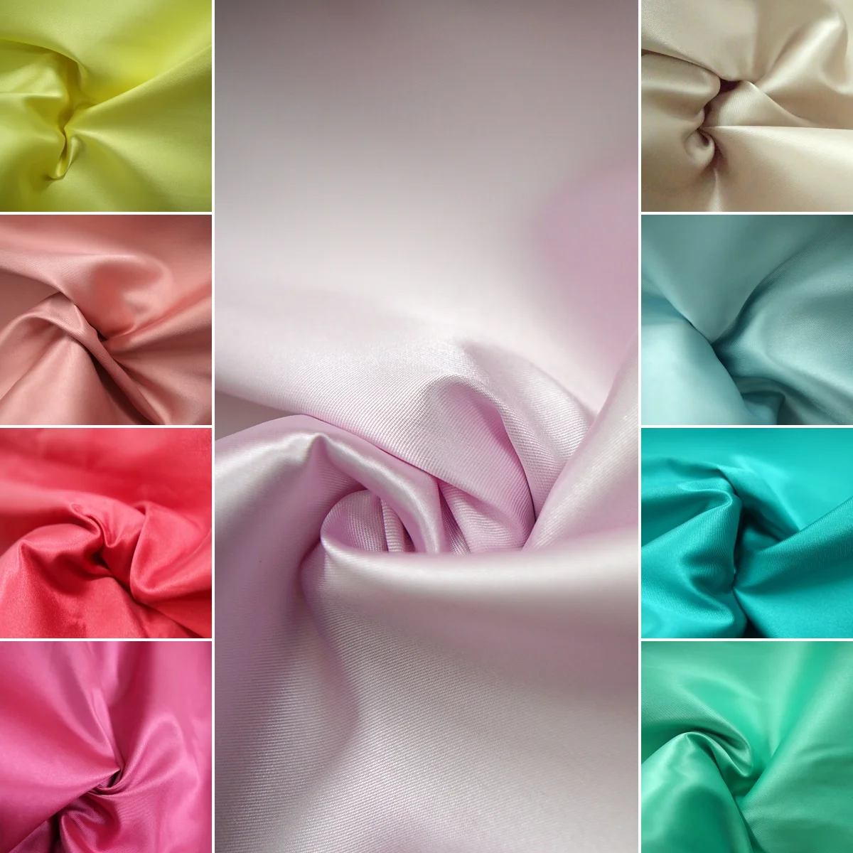 

Wedding dress satin gloss fabric thick satin Mikado micro stiff fabric DIY Lolita cheongsam clothing fabric fabrics for sewing