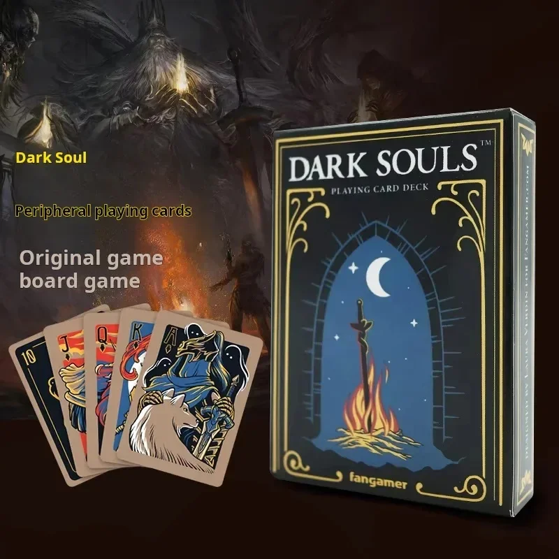 Baralho de cartas de pôquer Dark Souls com 52 cartas, perfeito para jogar pôquer Black Jack Big 2 e outros jogos de cartas