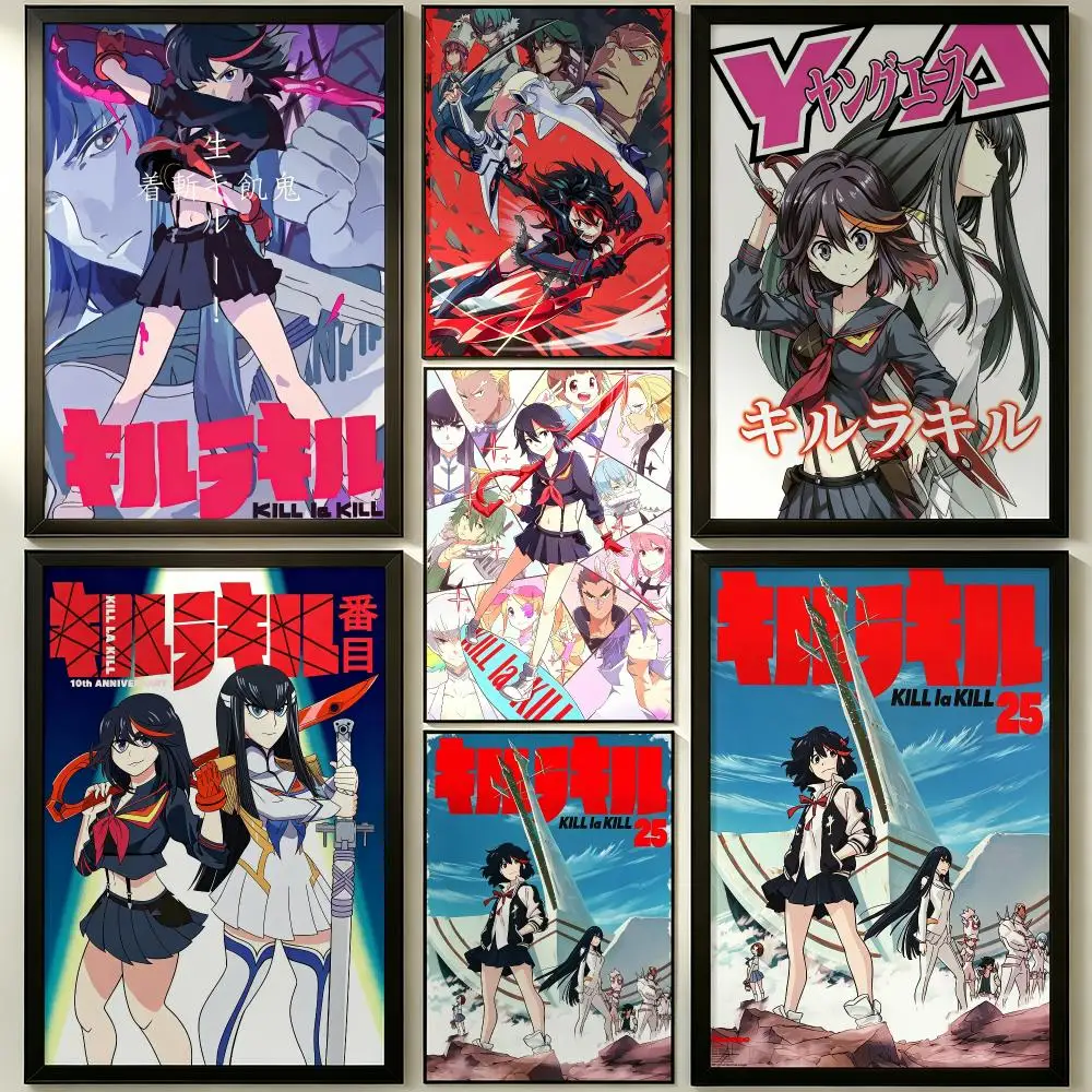 anime Kill la Kill Poster HD Poster Sophisticated Modern Aesthetic Wall Art For Living Room Bedroom Office Cafe Decor