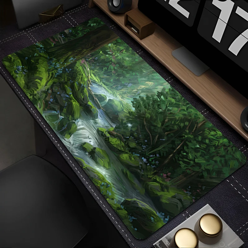 

Mousepad Laptop Mouse Pad Office PC Accessories HD Keyboard Pad Rubber Cup Mat Soft Mouse Mat Large Japan Anime Scenery Desk Mat