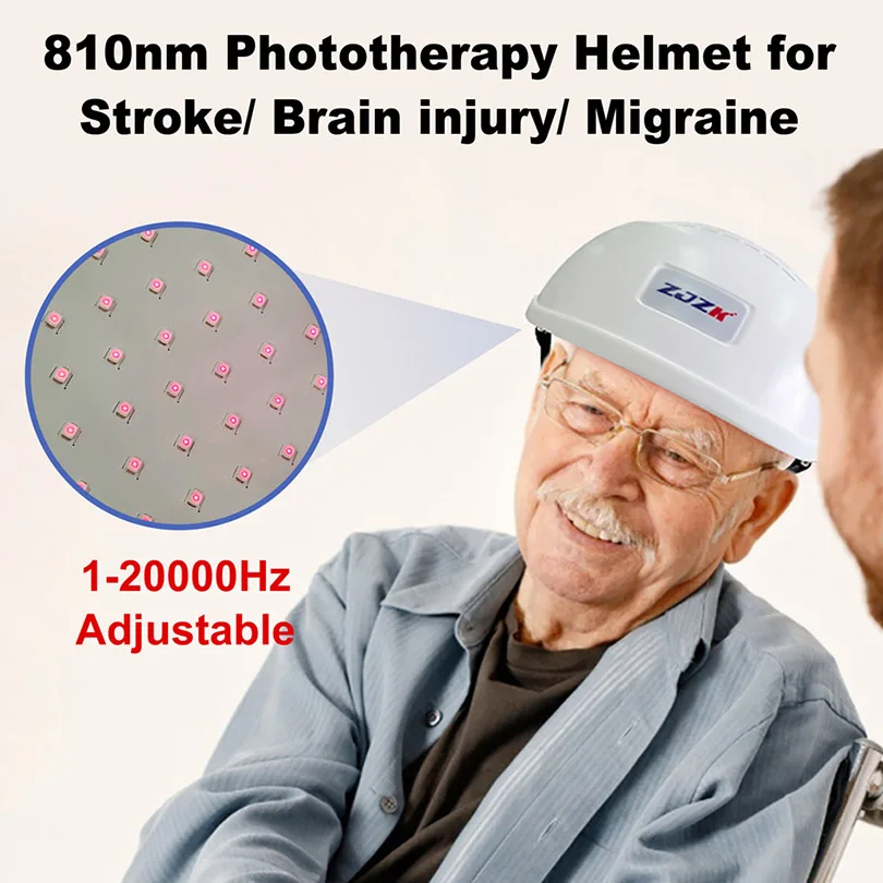 

Tdcs Cap LED 810nm Stroke Rehabilitation Equipment 280 Diodes for Depression and Anxiety Relief Parkinson Cure 1-20000Hz