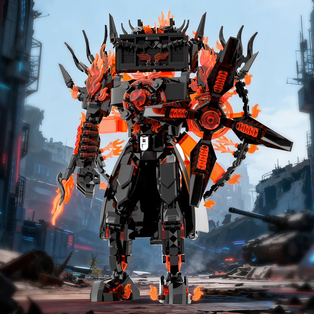 2026 blocos de construção de vaso sanitário skibidis com modelos de robô titan tvman e speakerman, acessórios ideais para crianças, presente de aniversário