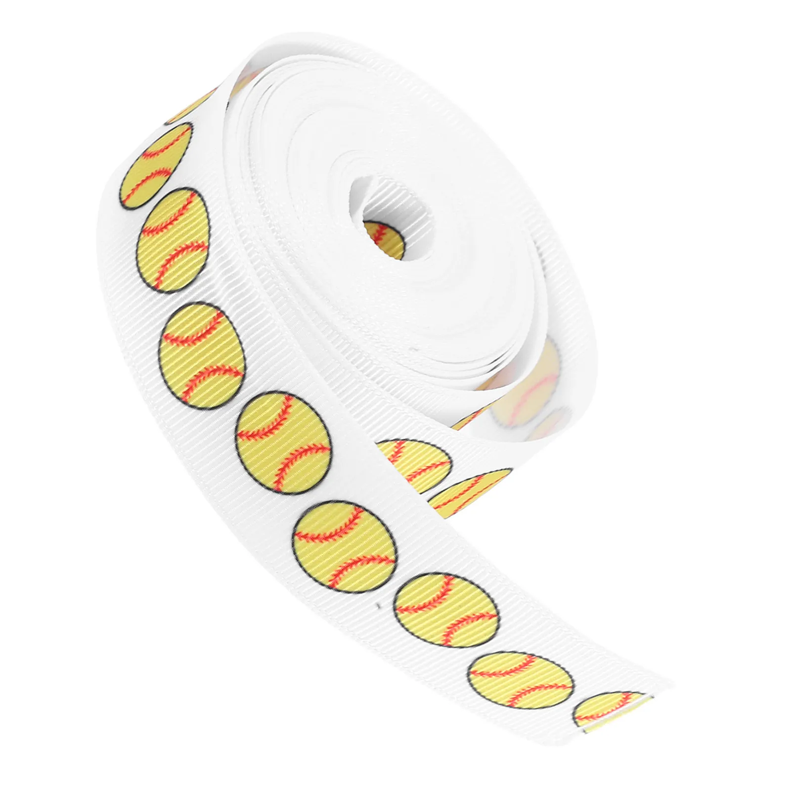 Baseball Softball Sports Grosgrain Ribbon Wired Edge Team Party DIY Craft Cheer Bow Ribbon Sports Ball Birthday Party