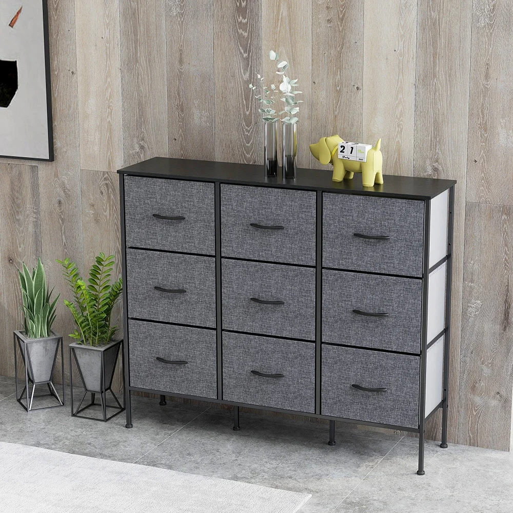 Organizer Shelf Storage Cabinet Tower 8 - Drawer Storage Chest Fabric Dresser