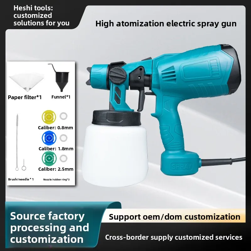 Spruzzatore con ampia copertura ad alta efficienza per uso domestico professionale Vernice con ugello regolabile