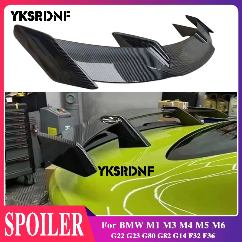 

Carbon Fiber Rear Trunk Lip Spoiler Boot Wings for BMW M1 M3 M4 M5 M6 G22 G23 G80 G82 G14 F32 F36 MP Style Facelift Accessories