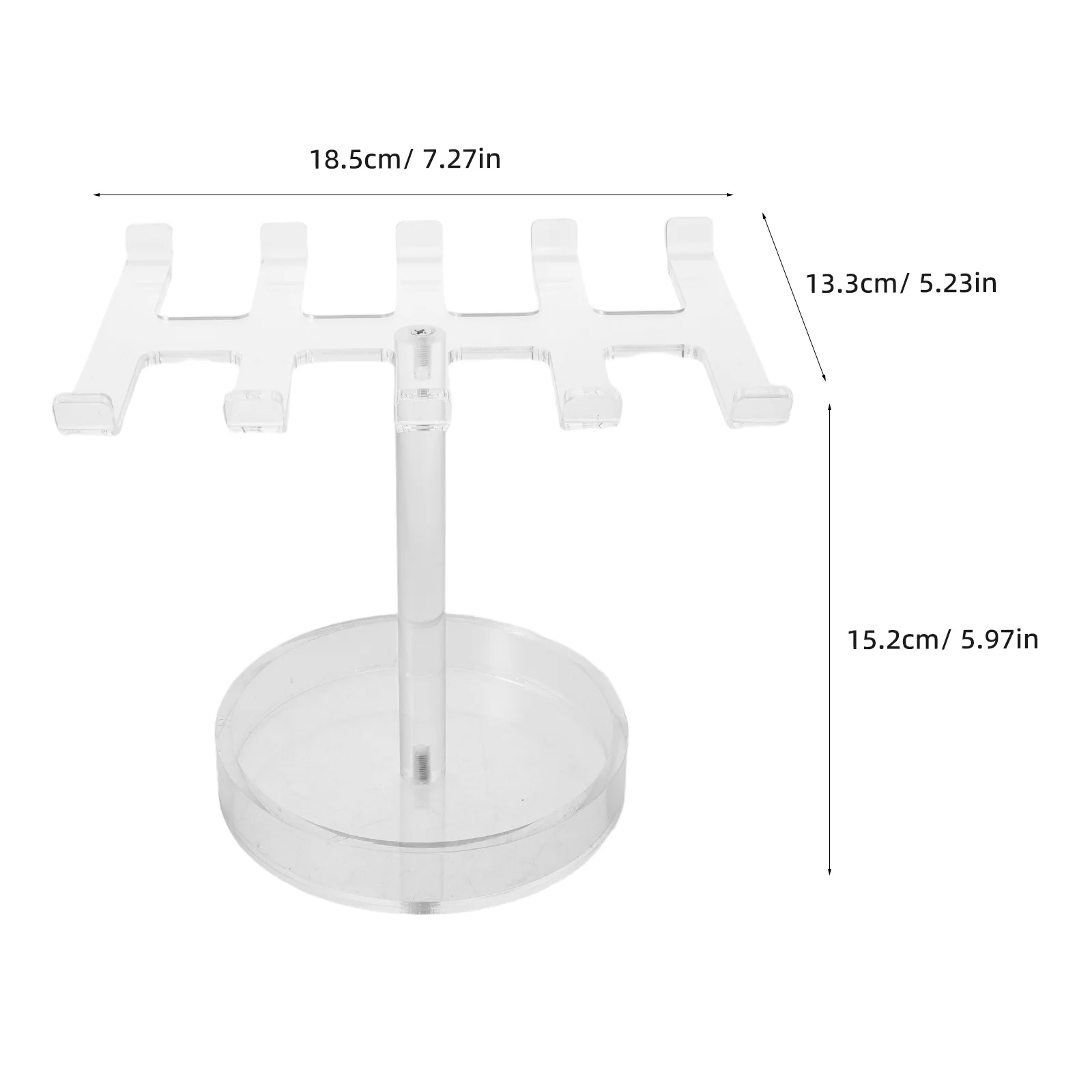 Acrylic Jewelry Organizer Stand Transparent Bracelet Holder Display Rack Necklace Organizer for Counters Showcase