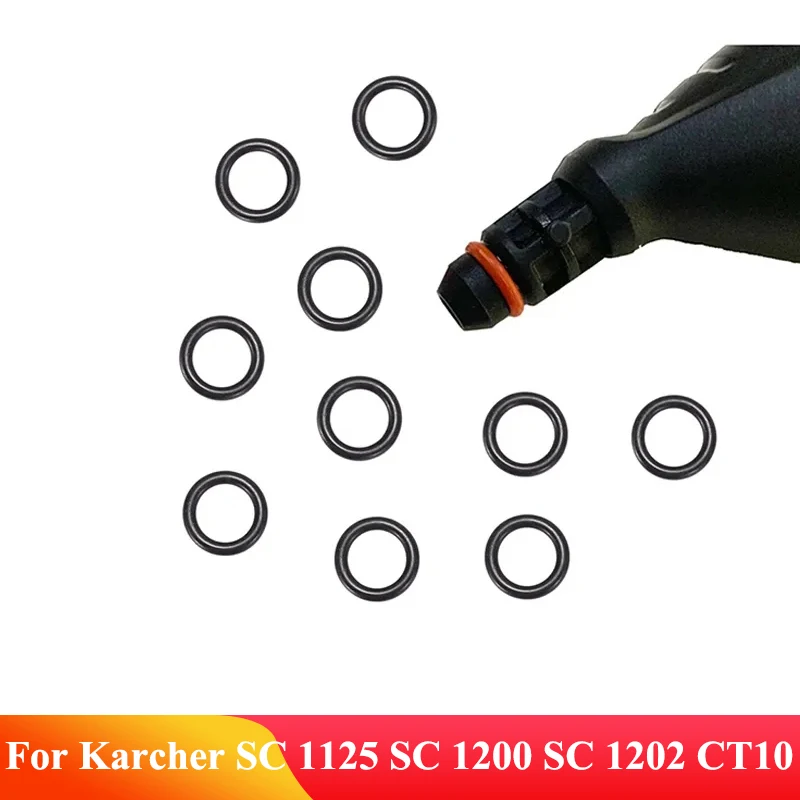 For Karcher Steam Cleaner 10pcs O-Ring Silicone Seals Kit 2.884-312.0  SC 1125 SC 1200 SC 1202 CT10 Vacuum Cleaner 21mm Tank