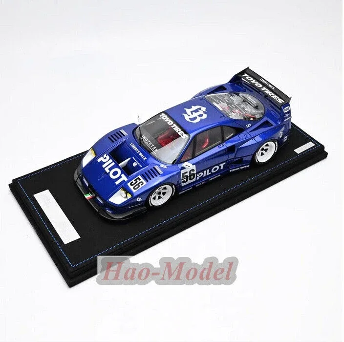 INNO 1/18 لفيراري LB F40 نموذج سيارة الراتنج دييكاست محاكاة الاطفال لعب الأولاد هدايا عيد ميلاد هواية عرض مجموعة الأزرق