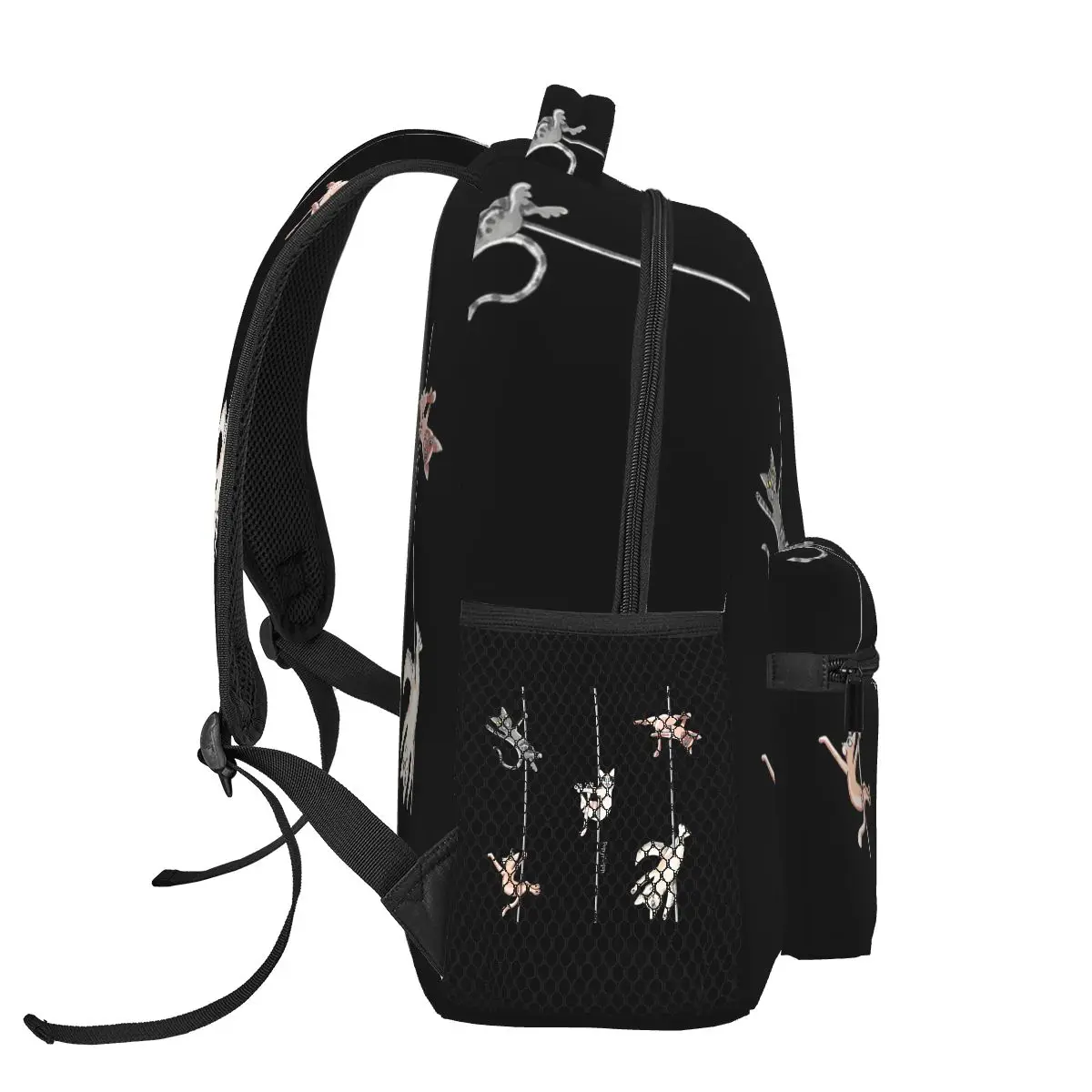 القطب القطط في اللعب على ظهره رائجة البيع Daypack سعة كبيرة الأطفال BookBag حقيبة مدرسية حقائب الكتف للرجال والنساء