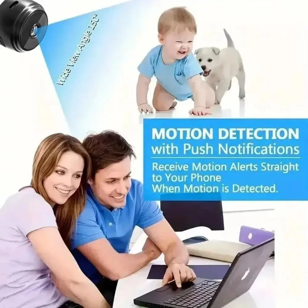Micro Video Recorder Mini Camera Motion Detection Night Vision Two-Way Talk Camera Wireless Design Alarm System Wireless Camera