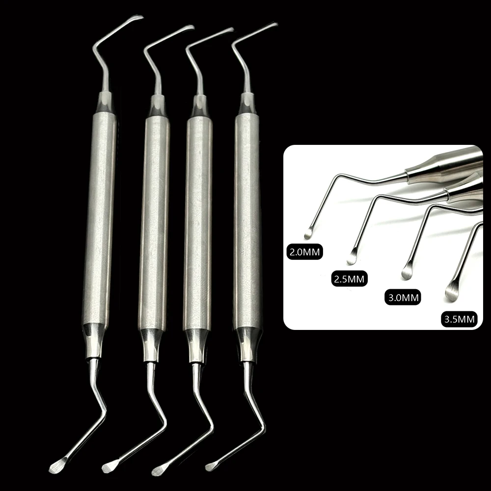 High Quality Dental Gracey Curette Periodontal Bone Curettes Perio Dentistry Tooth Cleaning Scaler Dental Stainless Steel Tools