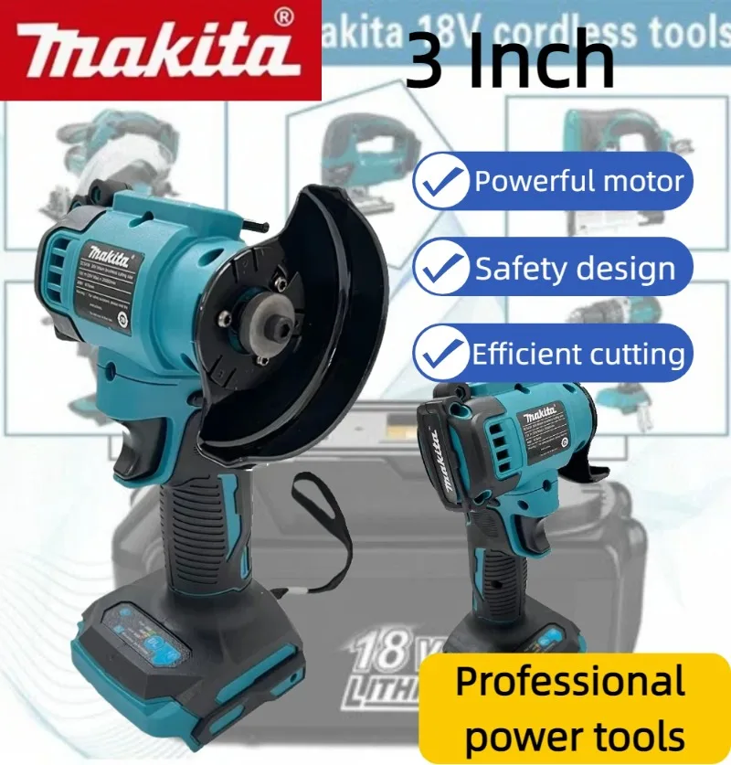 

Makita 3 Inch Cordless Angle Grinder Angle Grinder Cordless 3 Inch Electirc CUT OFF Tool Cutting Circular Saw Power Tool