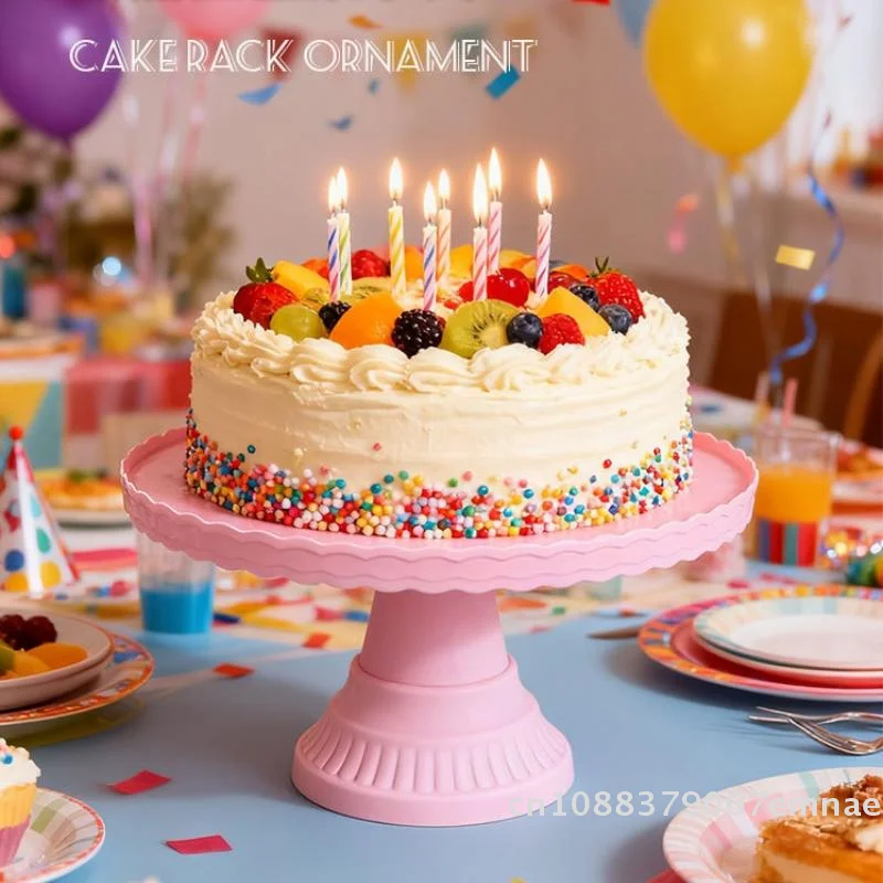 Exhibidor de Pasteles de Plástico, Soporte para Decoración de Bodas, Bandeja para Pasteles de Cumpleaños, Herramientas para Pasteles, Bandeja de Escritorio para Bodas y Cumpleaños
