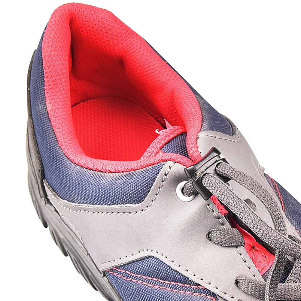 

10pcs 5 Sets Cord Locks Black Plastic Double Hole Stopper Universal Bag Shoelace Buckle Spring Loaded Storage Toggle