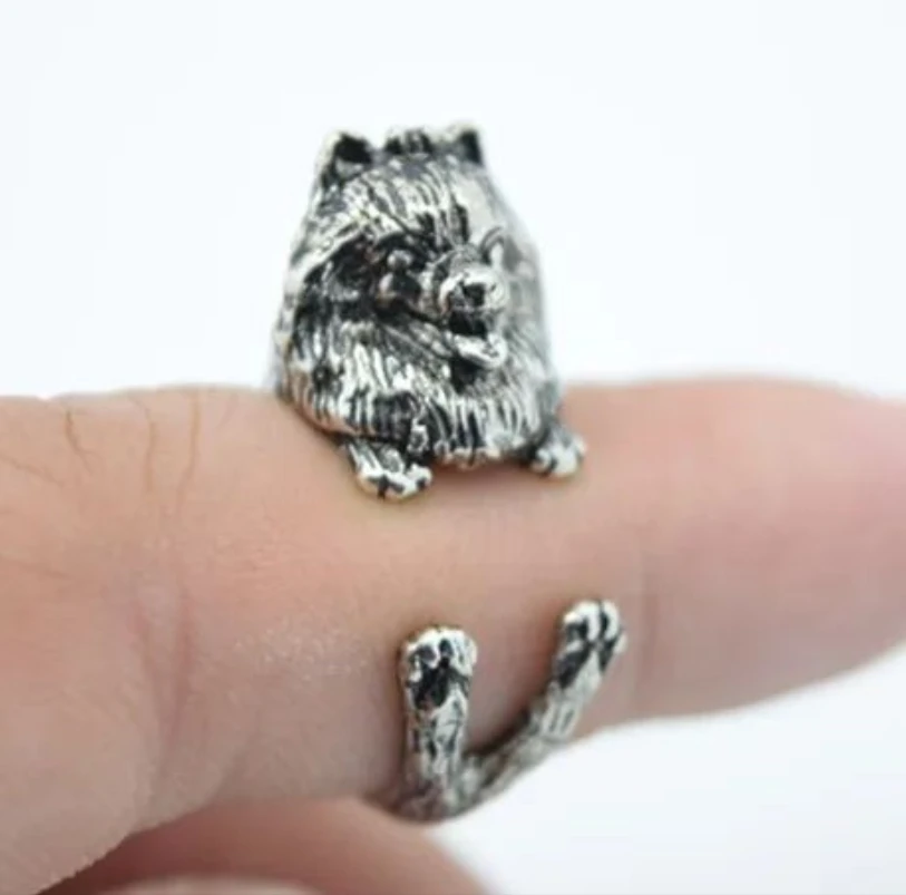 Trendy Tibetan Mastiff Dog Men Rings