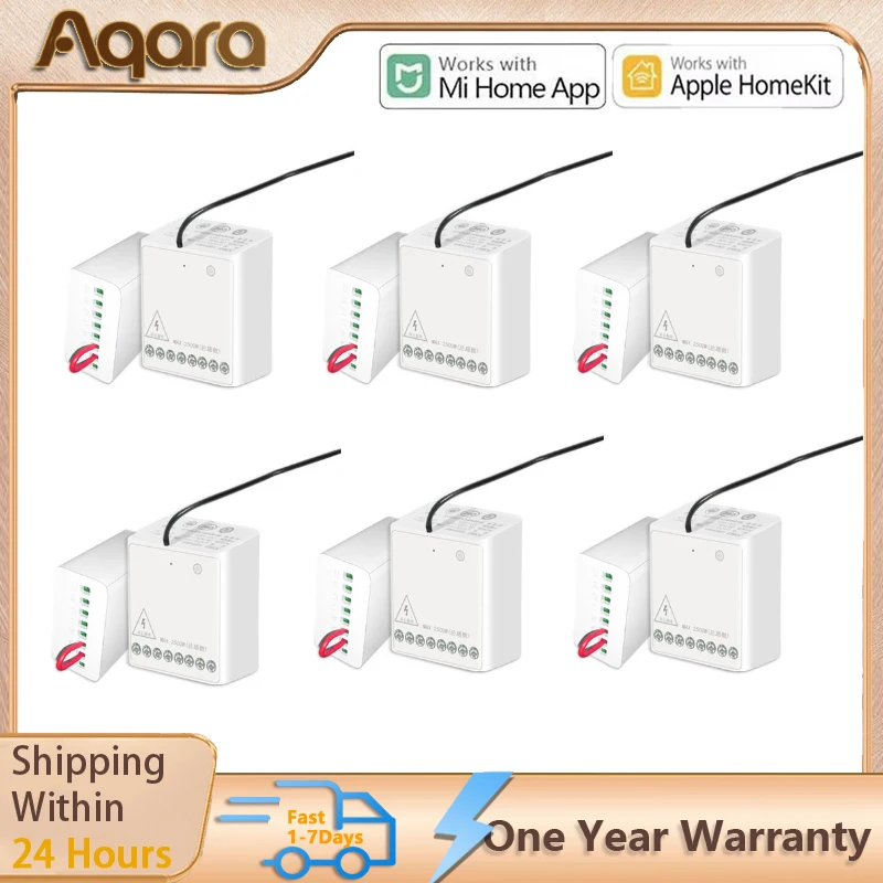 

Двусторонний модуль управления Aqara, релейный переключатель, контроллер Zigbee, умные каналы таймера, работает с приложением Xiaomi Mi Home Homekit