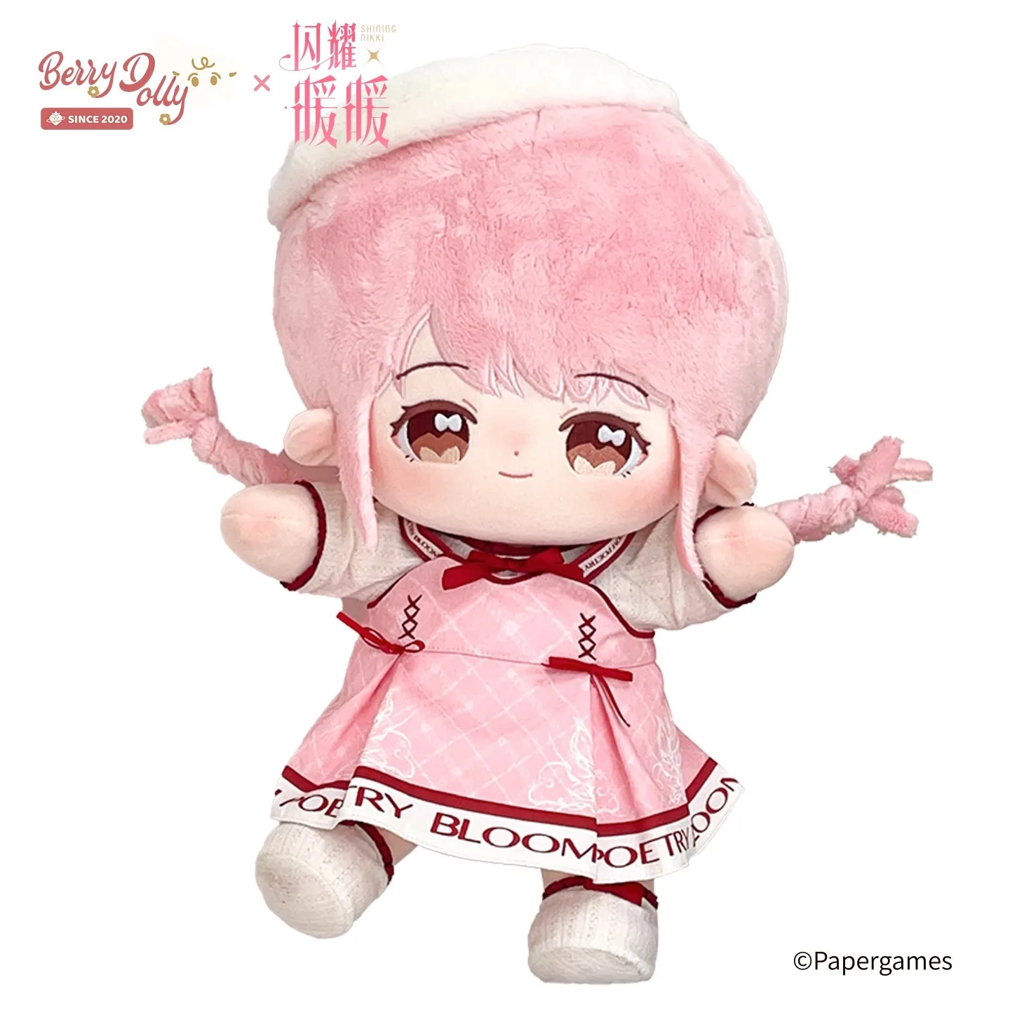 ตุ๊กตา Nikki ขนาด 40 ซม. ของเล่นตุ๊กตาผ้าพลัฌจากเกม Shining ตัวตุ๊กตาทำจากผ้าเนื้อนุ่ม พร้อมกระโปรงและชุดคอสเพลย์ตัวละครการ์ตูนแท้ ของขวัญสำหรับแฟนคลับ