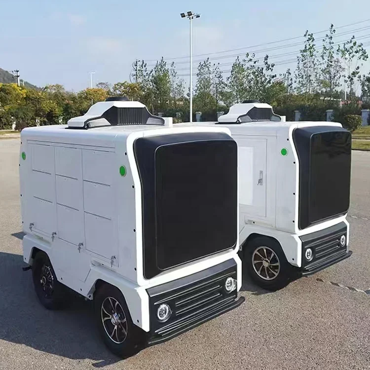 Intelligent outdoor unmanned food delivery robot, intelligent delivery robot, unmanned driving