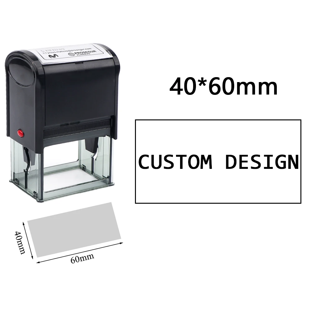 Aangepaste zelfinktende stempel DIY rubberen stempelset Aangepast LOGO Gepersonaliseerde zelfinktende bedrijfsadres naam nummer briefdruk