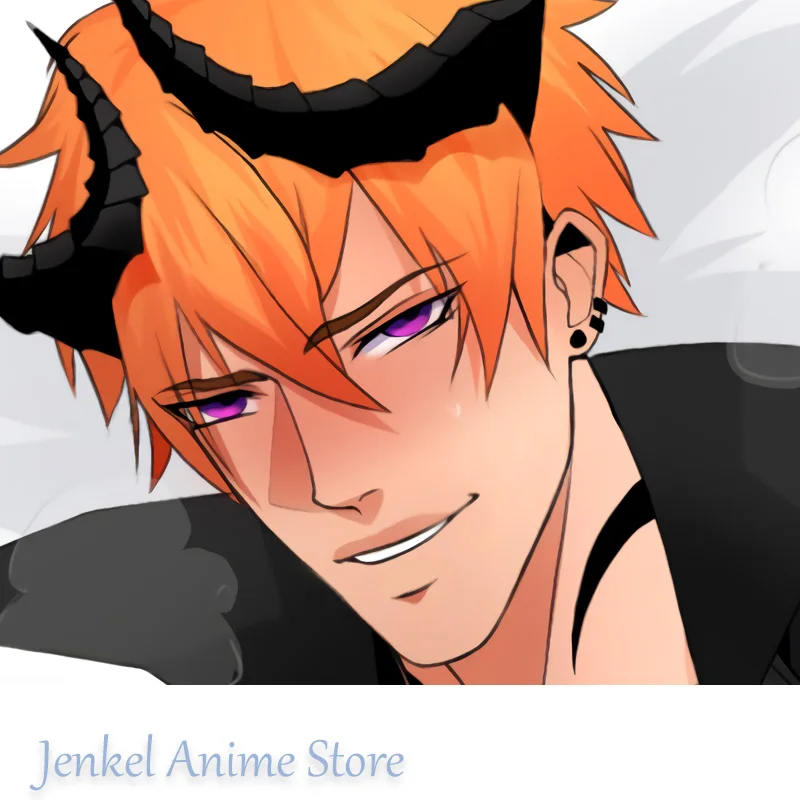 Dakimakura Anime ObeyMe! Beelzebub Mammon Lucifer Barbatos Pillowcase Life-size Double-sided Print Body Pillow Cover