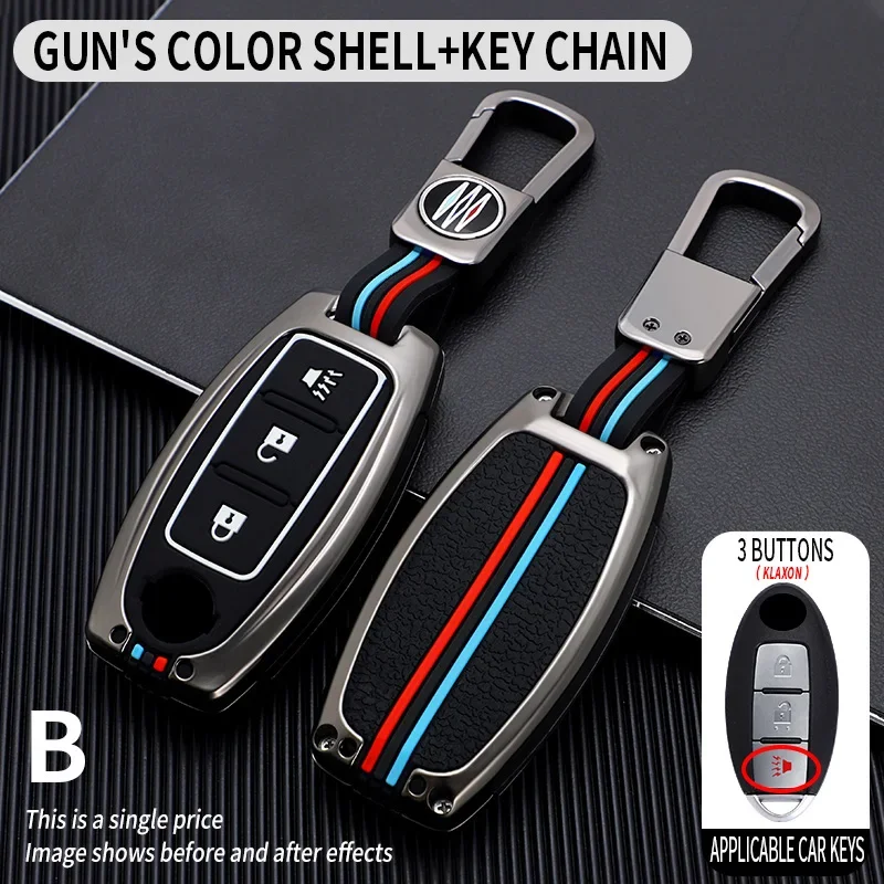 

Car Key Case CoverProtective Shell Fob for Nissan Qashqai X-Trail T32 T31 Juke J10 J11 Kicks Tiida Pathfinder Note For Infiniti