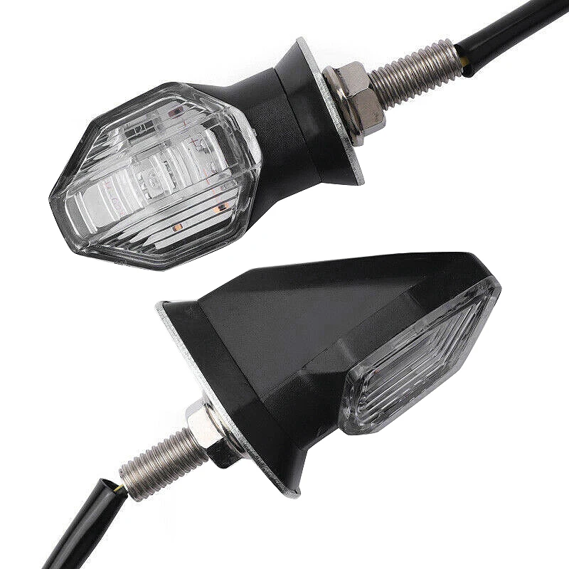 2 pezzi lampadine universali per indicatori di direzione per moto lampadine ambra nera 12V