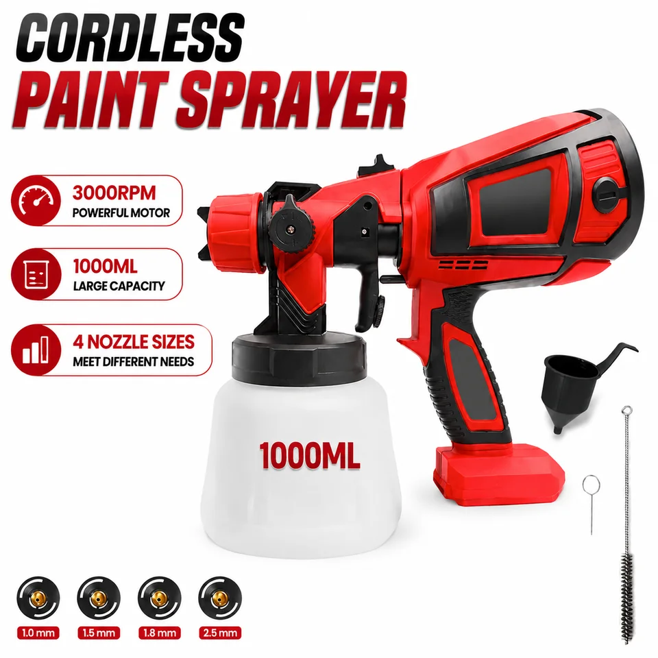 Cordless Electric Paint Sprayer for Home Use