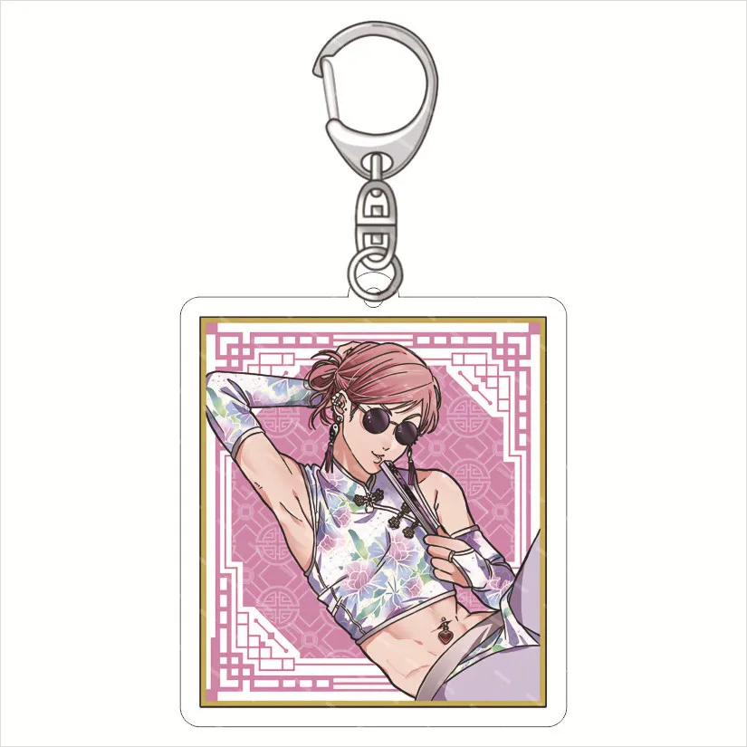 Anime Yarichin B Club Acrylic Keychain Figures Yui Tamura Takashi Tōno Cosplay Cute Bag Decor Accessories Boy Girl Fans Gift