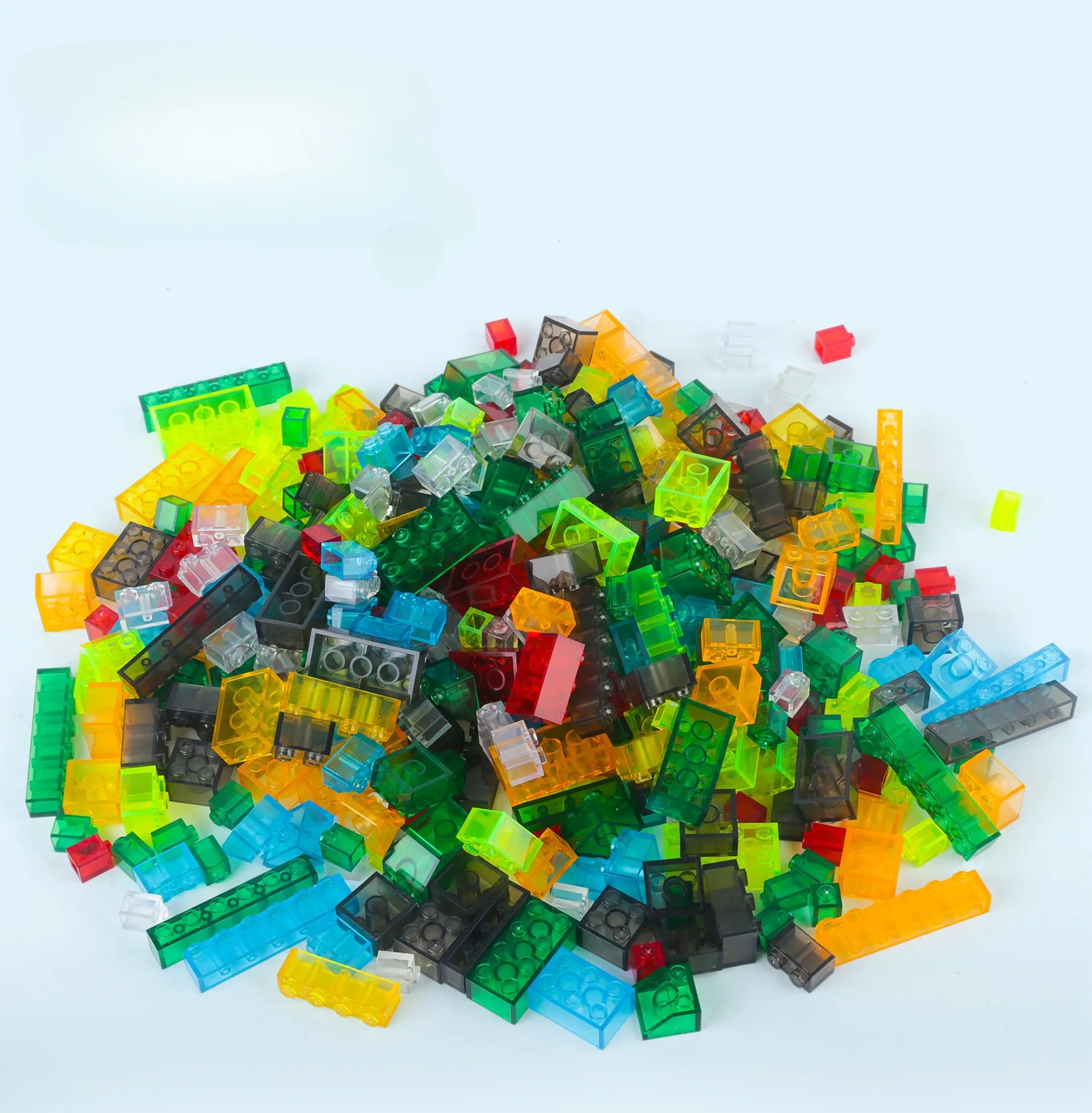 300 DIY bloques de construcción transparentes creativos ciudad bloques de construcción clásicos ensamblar regalo de cumpleaños juguetes educativos para niños