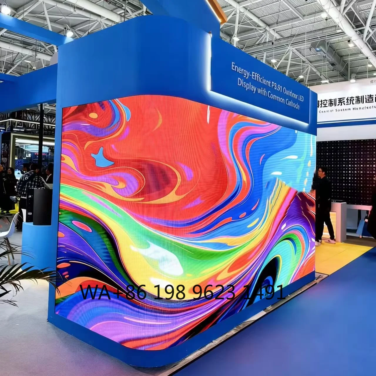 High Resolution P1.2-P2.5 Wall Mounted LED Video Screen IP65 Waterproof Indoor Outdoor Building Commercial Advertising Display