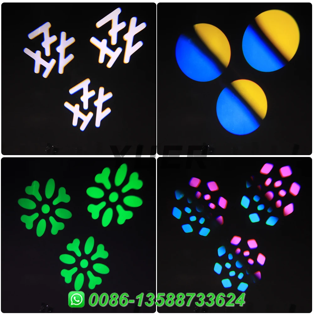 YUER 150W 8500K LED Spot Moving Head Light With Beam Pattern Prism Effect DMX For DJ Disco Party Club Show Stage Effects Lamp