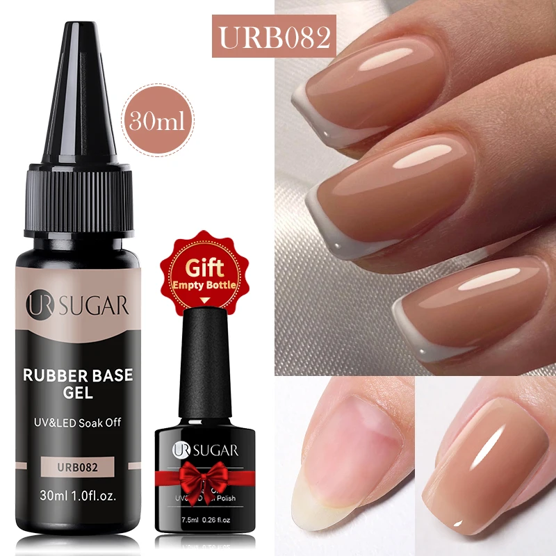 

UR SUGAR 30ml Nude Glitter Rubber Base Refill Package Camouflage Gel Color Soak Off Nails Gels Varnish UV LED Gel Big Volume