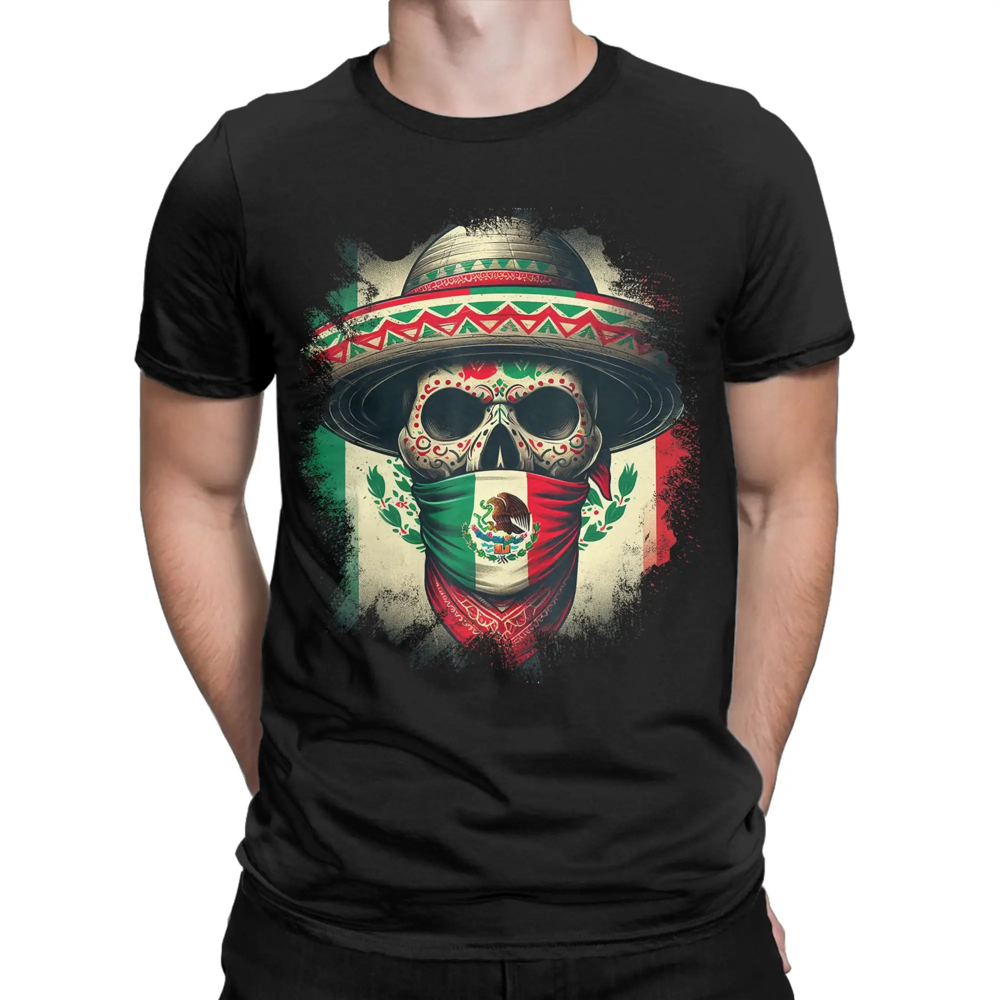 Mexico Cinco De Mayo Tijuana T-Shirt Summer  Cotton T-Shirts For Men Hipster Pattern Tshirt Short-Sleeve Vintage Tops