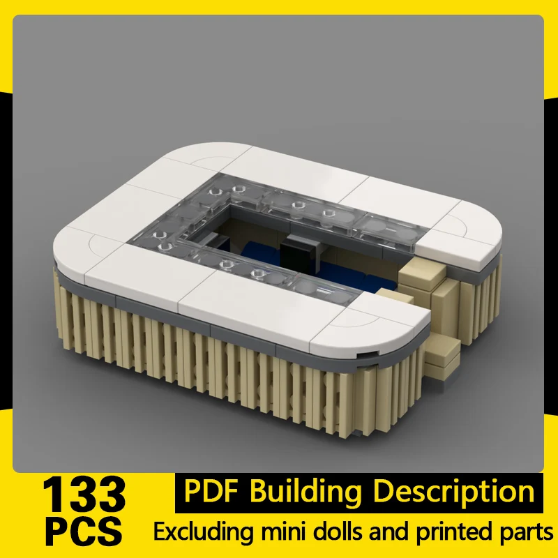 

City Street View Model MOC Building Bricks Large Sports Stadium Modular Technology Gifts Holiday Assemble Children Toys Suit