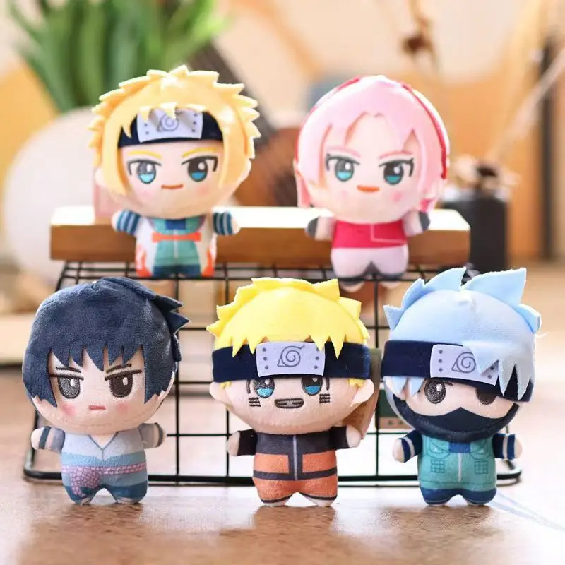 

Аниме Наруто плюшевые аксессуары милый Какаши Минато сумка кулон Kawaii Саске Сакура мягкие вещи брелок для подарка на день рождения