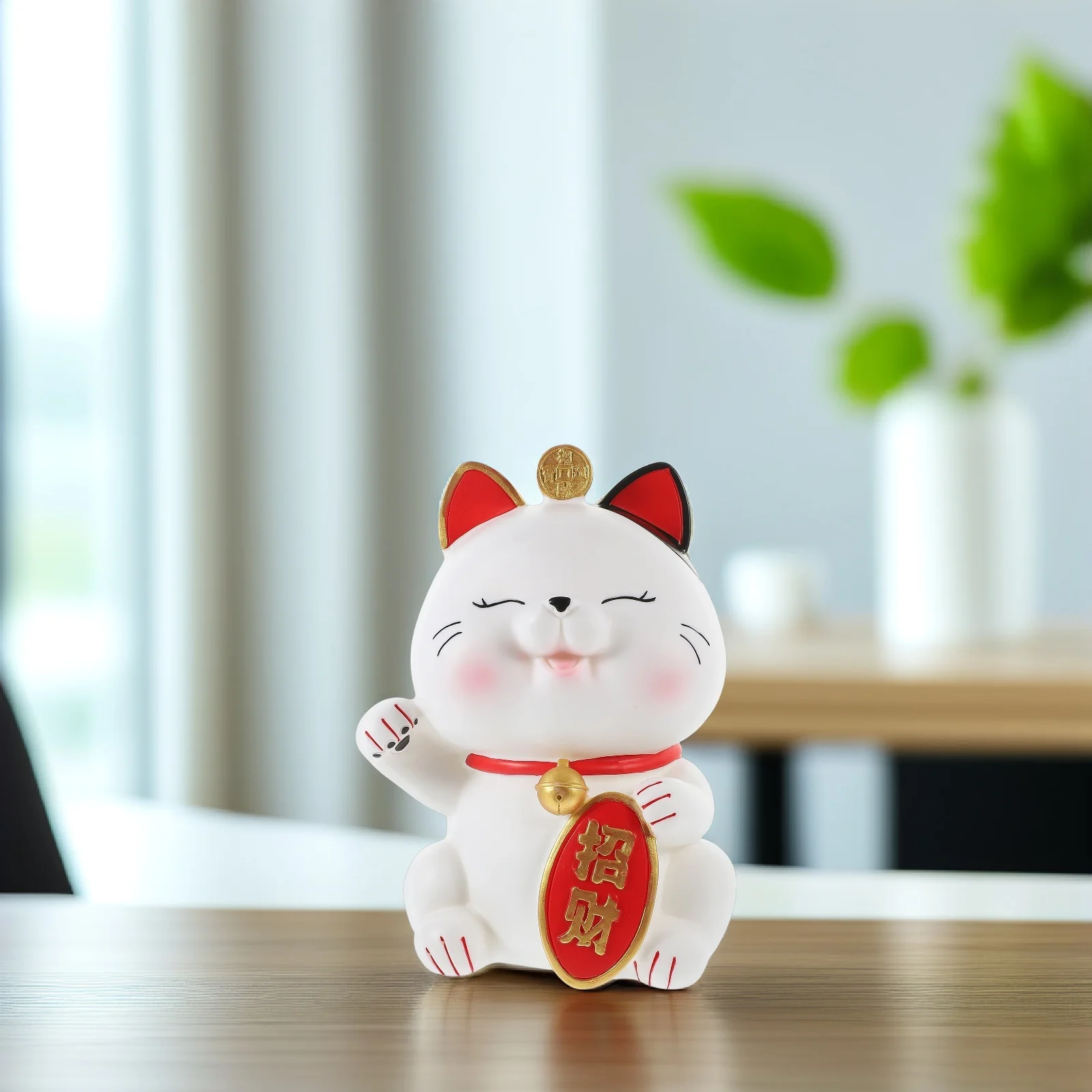 

Adorable Fortune Cat Piggy Bank Vinyl Cute Saving Jar Kids Bedroom Decorative Coin Box Birthday Gift For Girls Cartoon Piggy