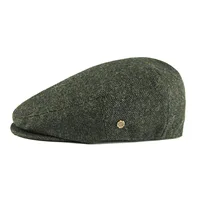 VOBOOM Wool Tweed Herringbone Irish Cap Men Women Beret Cabbie Driver Hat Newsboy Caps Golf Ivy Flat Hats Green Navy Black - Image 3
