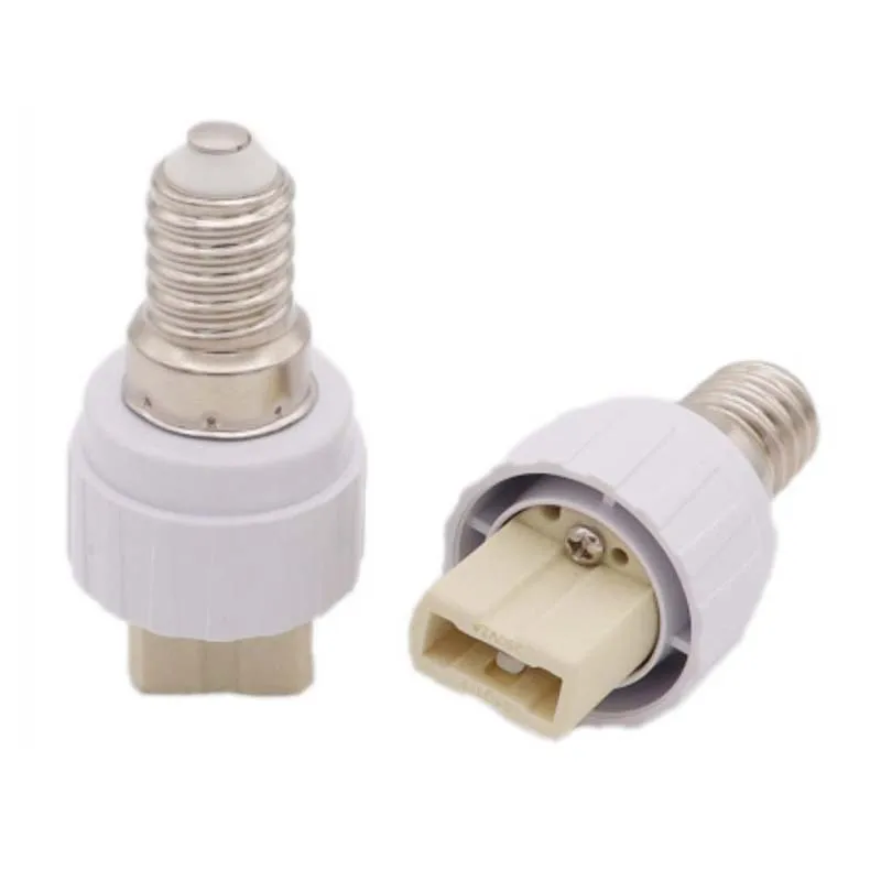 Suporte cerâmico da lâmpada LED, base da lâmpada do halogênio, adaptador do soquete, conversor, lâmpada do parafuso, salvar a luz, PBT, E14 a G9, E27