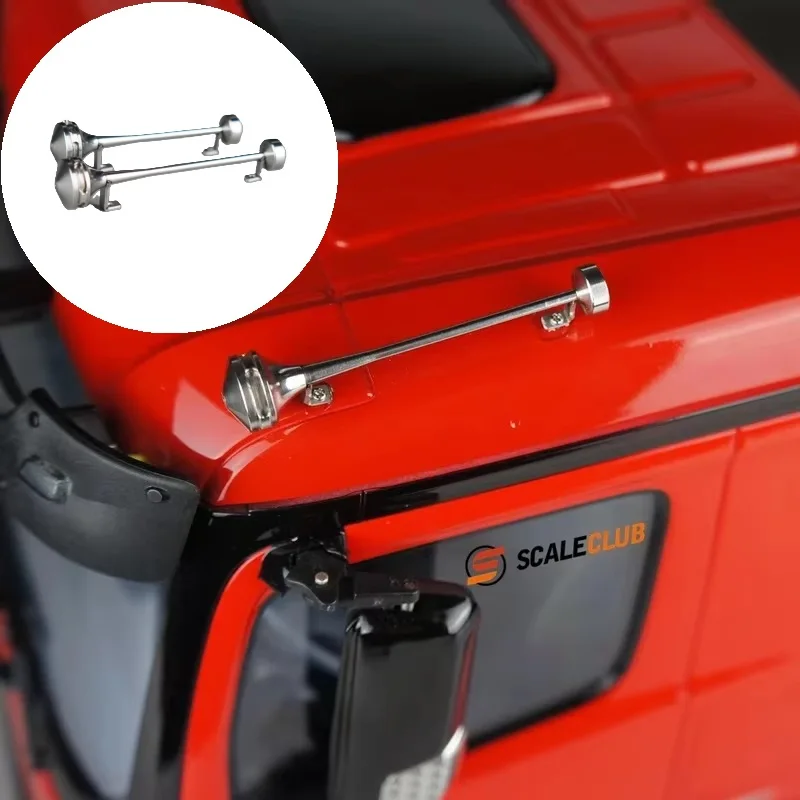 RC 1/14 Metall-Pfeifhorn für Tamiya Hydraulikbagger, Lader, Muldenkipper, SCANIA, MAN, VOLVO Anhänger, Kipper, DIY-Teile – Detail 2