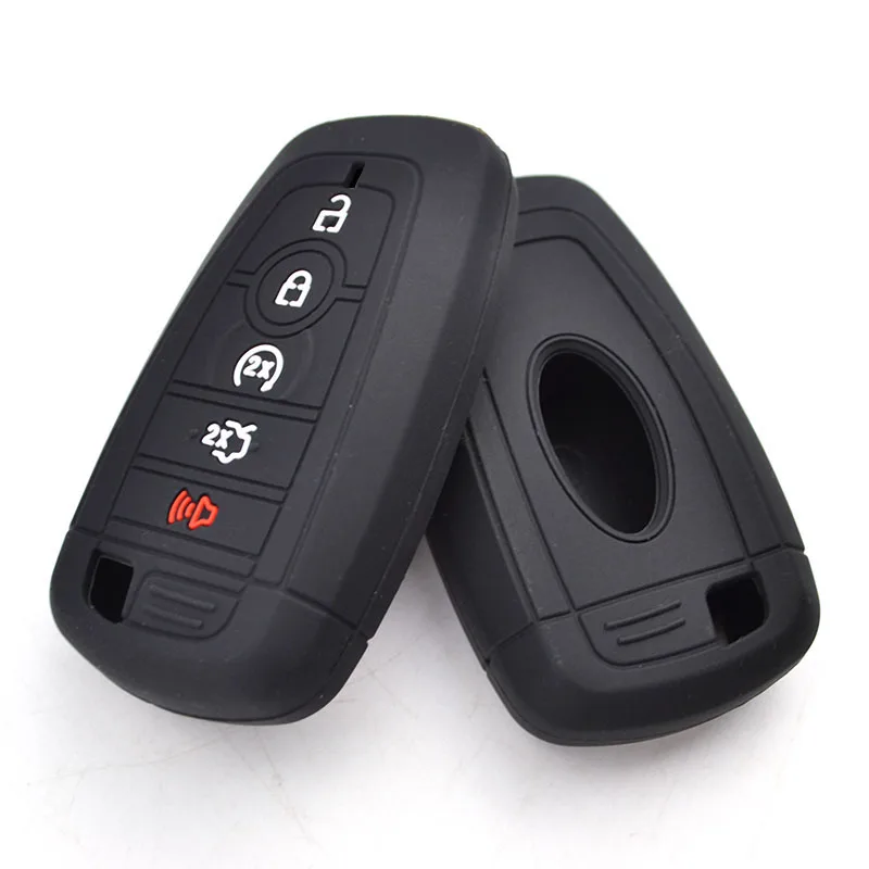 For Ford Bronco F150 Raptor Edge Expedition F250 F350 F450 F550 2019 2020 Car Key Fob Ring Keychain Cover Case Shell Protector