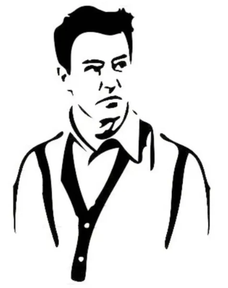 MATTHEW PERRY Wall Art Stickers Decal Decor Vinyl Poster Mural removeable