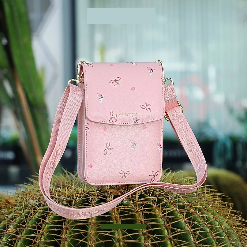 

Цветочные женские сумки для телефона кожаные женские сумки через плечо модные женские сумки-слинги
