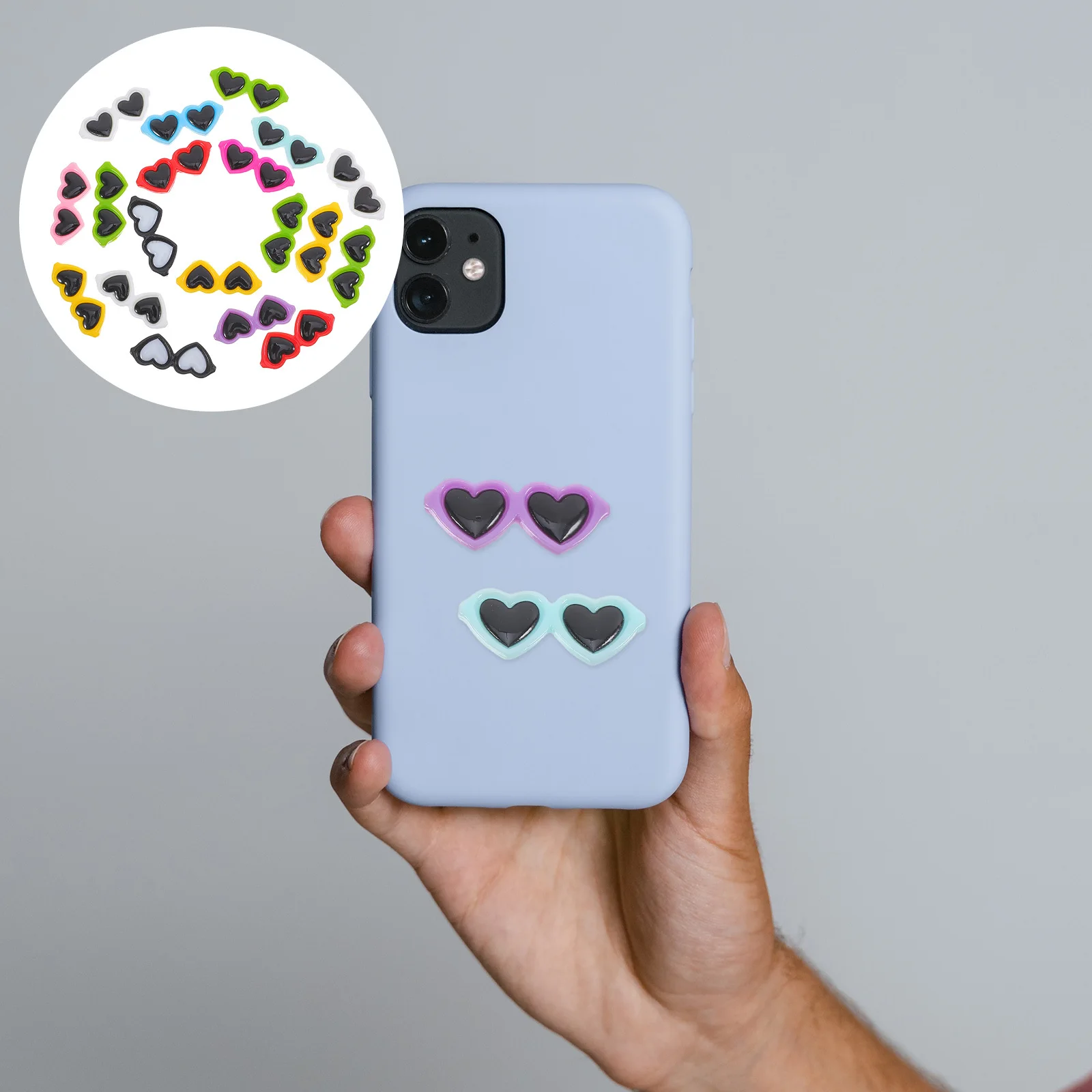 

20Pcs Love Eyeglasses Shape Resin Parts DIY Accessories for Phone Cases Crafts Jewelry Making Children's Hairpins Clothing