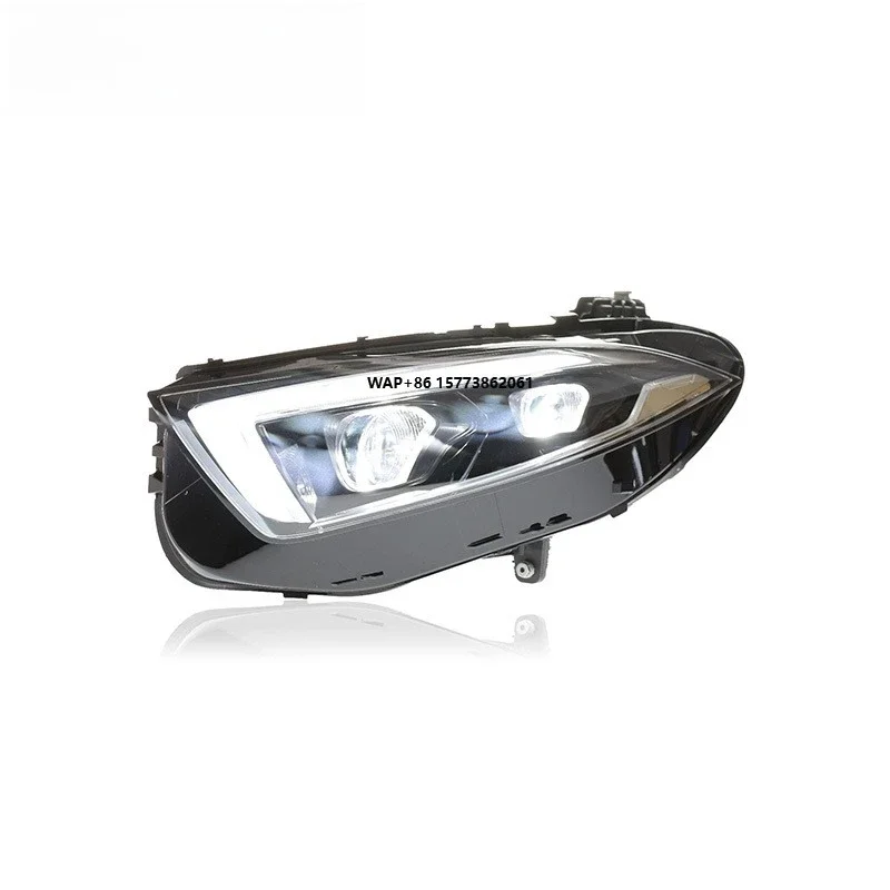 1 Unit for 18-23CLS Headlight Assembly, Low-end Upgrade, High-end LED Lens, Daytime Running Lights, Turn Signals