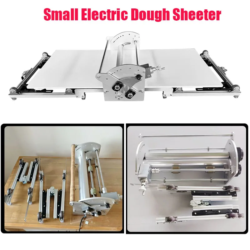 Electric 110V/220V Convenient Desktop Foldable Dough Sheeter for Dessert Shop Bakery Pastry Shop