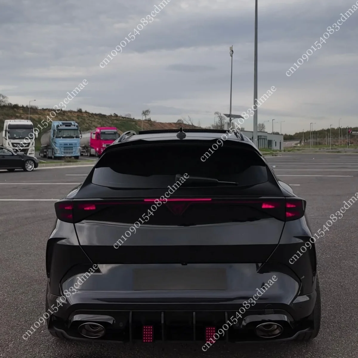 Heckspoiler für Cupra Formentor Mk1 2020-2026 ABS Hochglanz Schwarz Heckklappenabdeckung Karosserie-Kits Tuning-Flügel Außenzubehör