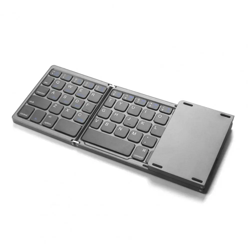 Durable Mini Keyboard Environment Friendly Wireless Keyboard Tri-Folds Mini Three Folding Bluetooth-compatible Keyboard  Typing