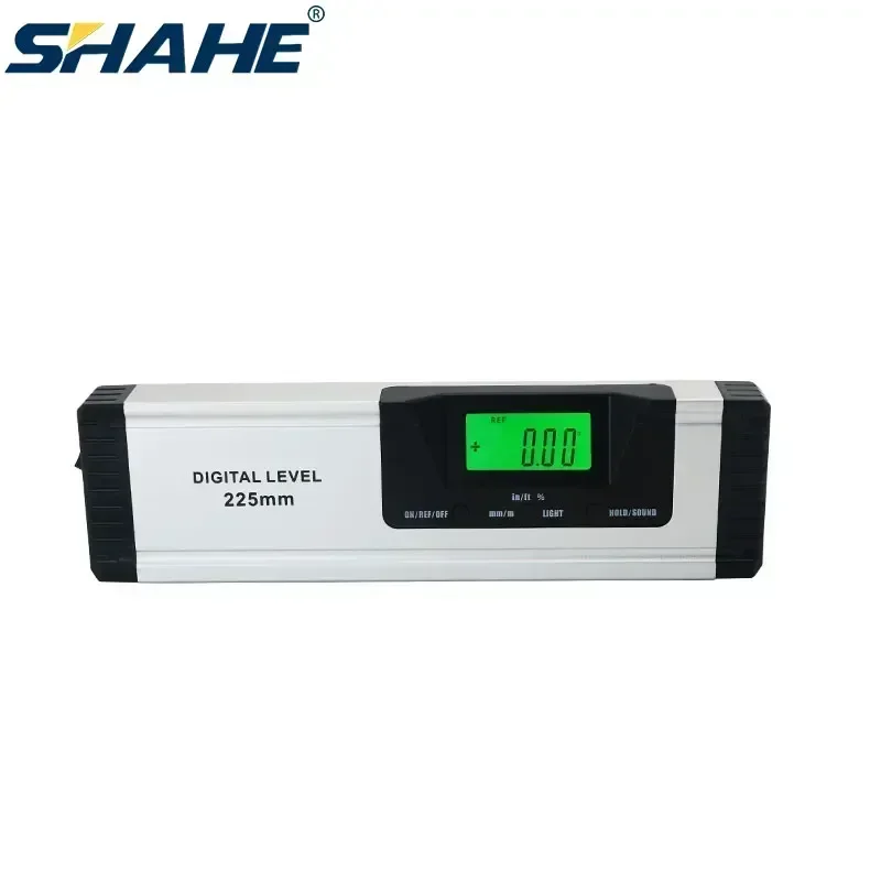 SHAHE Electronic Level 360 Degree Digital Protractor Angle Finder Inclinometer Magnets Level Digital Spirit Level 225 mm